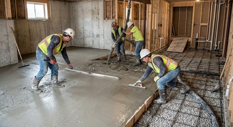 Basement Concrete Installation