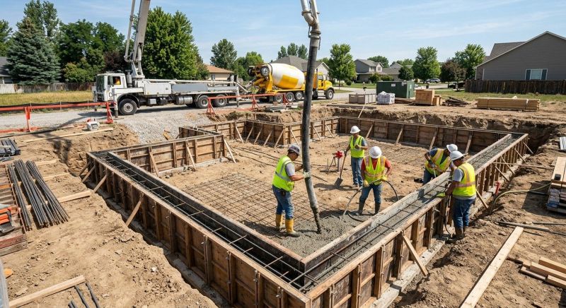 Cement Foundation Installation in New Milford, CT