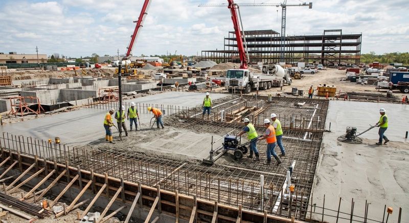 Commercial Slab Construction in Monroe, CT