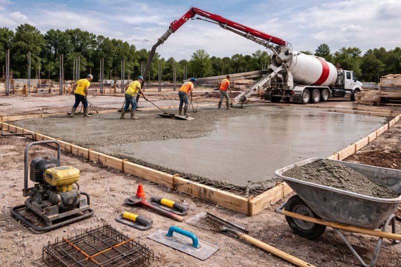 Commercial Slab Construction in Sandy Hook, CT