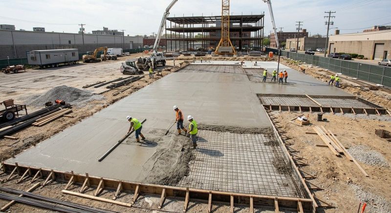 Commercial Slab Installation in South Kent, CT