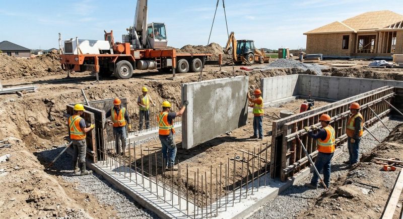 Concrete Foundation Installation in Sandy Hook, CT