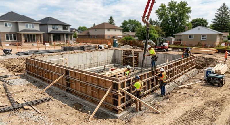 Foundation Construction in New Milford, CT
