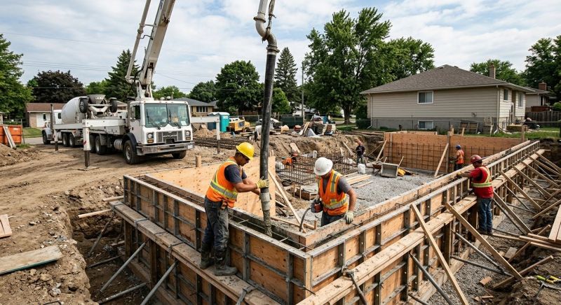 Foundation Wall Pouring in Pawling, NY