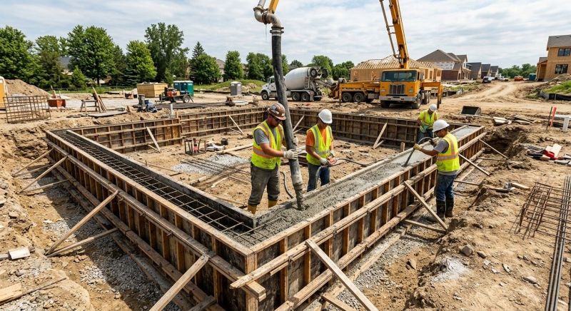 Foundation Wall Pouring in Thomaston, CT