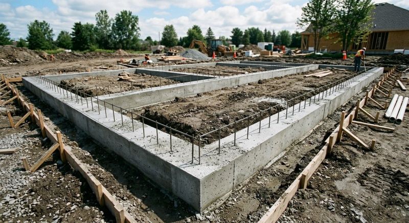 House Footing Construction in New Milford, CT